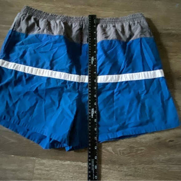 David Taylor Swim Trunks Mens Size XL 40-42 Blue White Has pockets - Picture 2 of 9